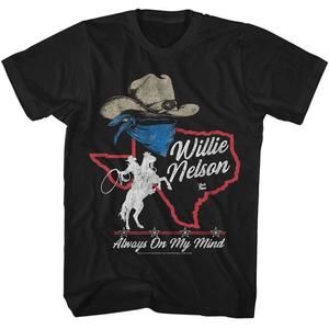 Willie Nelson Always On My Mind Black T-Shirt